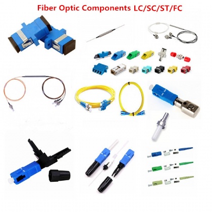 Our fiber optical component parts with LC SC ST FC ,large quantity in stock, high quality and cheap price.