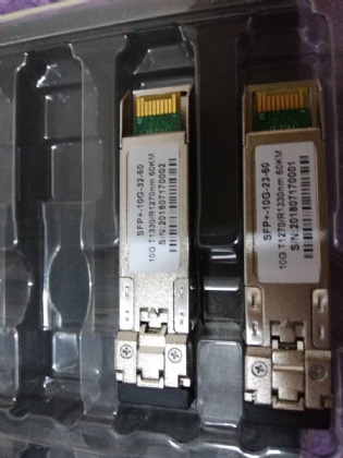 Customers' 10G SFP BIDI 1270/1330NM and 1330/1270NM 60KM order ok,we are good manufacturer and supplier of sfp modules.